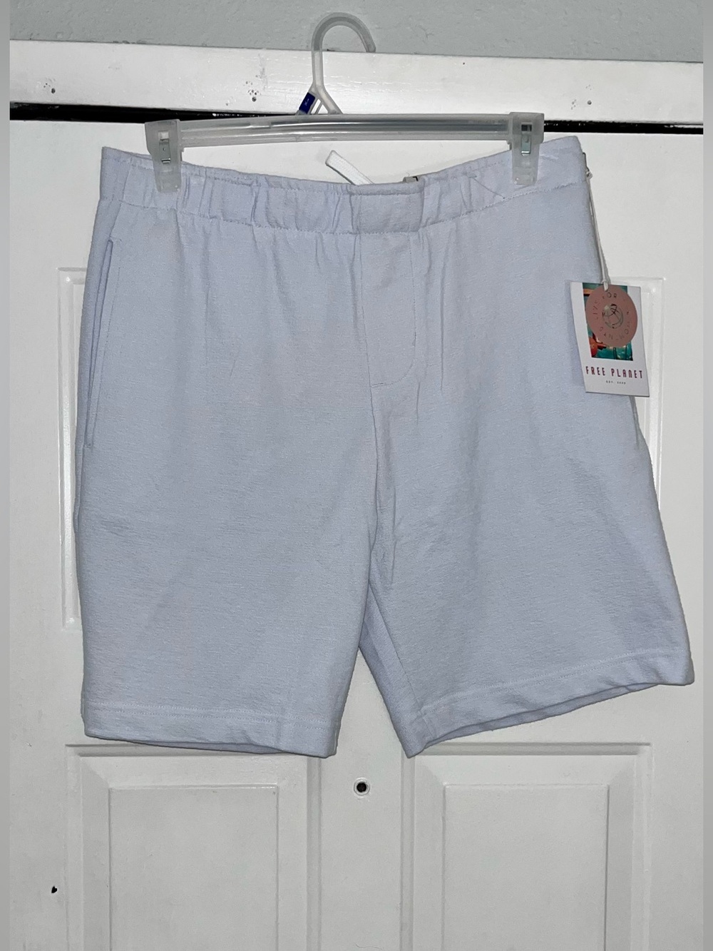 Free Planet Light Blue Athletic Shorts